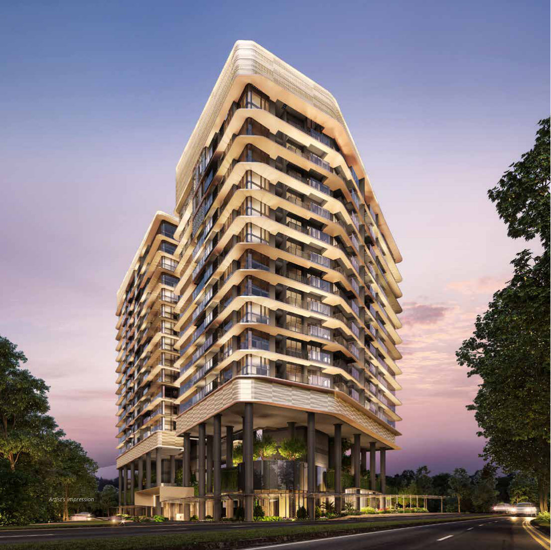 One North Eden at dusk (artist’s impression)