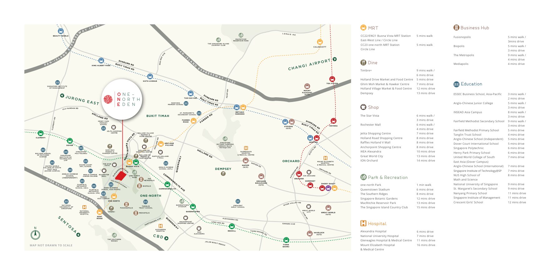 One North Eden location map